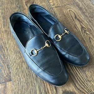 GUCCI Jordaan Loafer, Black SZ 37.5